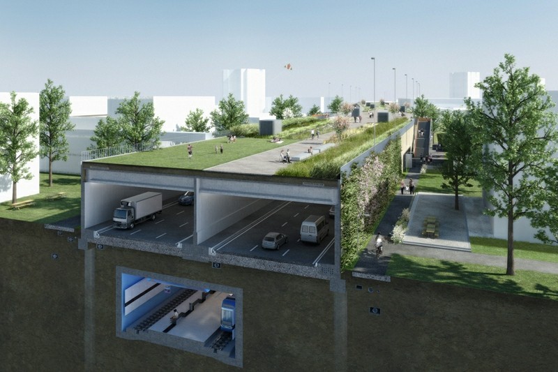 Visualisierung Schnittperspektive (Bild: agps architecture, rotzler krebs partner, raumgleiter gmbh)