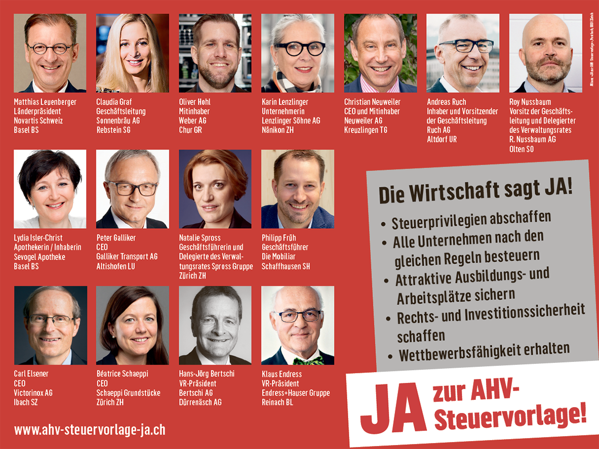 Inserat Wirtschaftsunternehmen