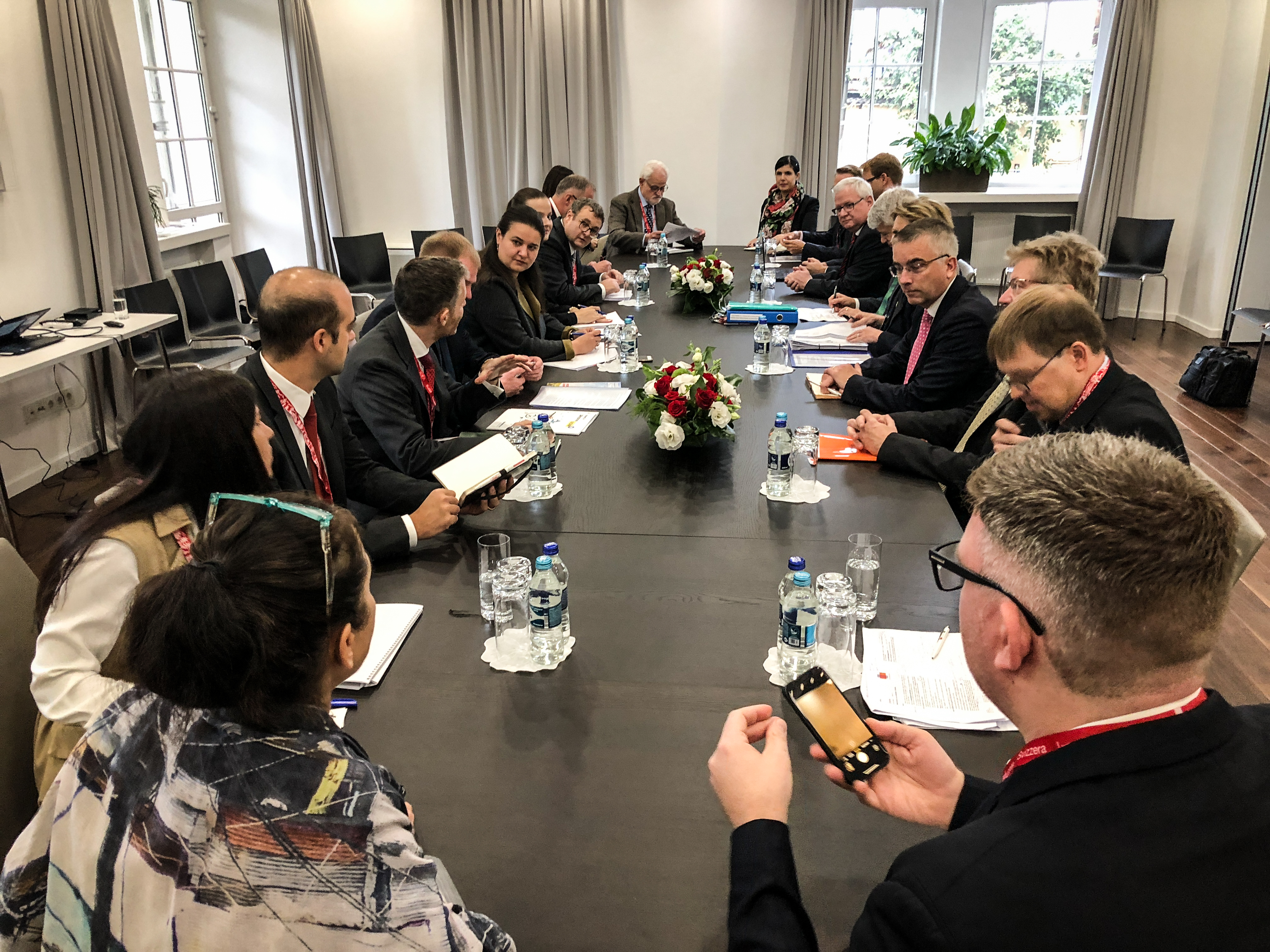 Delegation im Gespräch