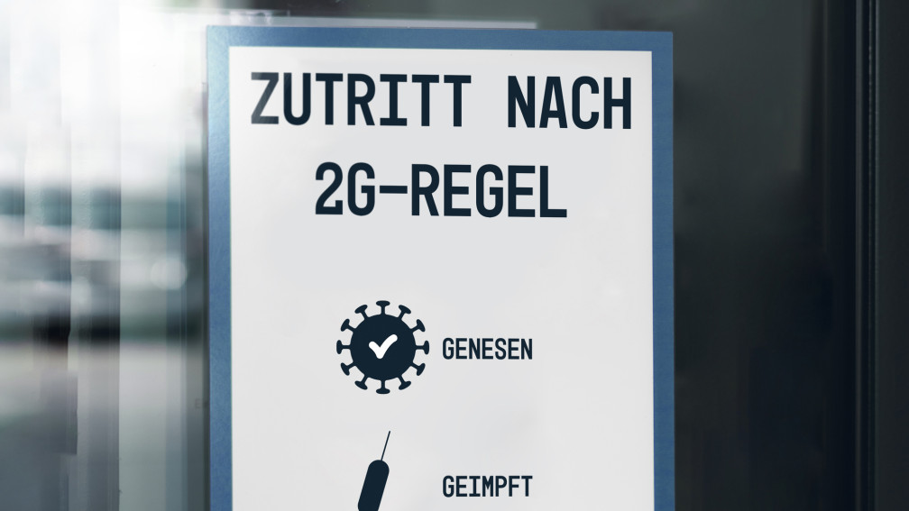 Zutritt nach 2G-Regel