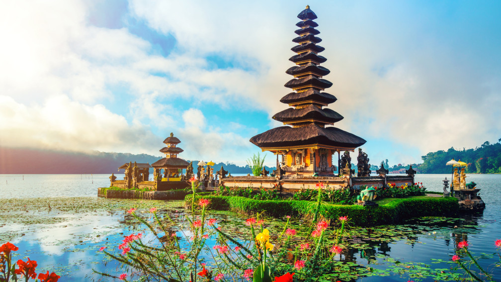 Wassertempel in Bali, Indonesien