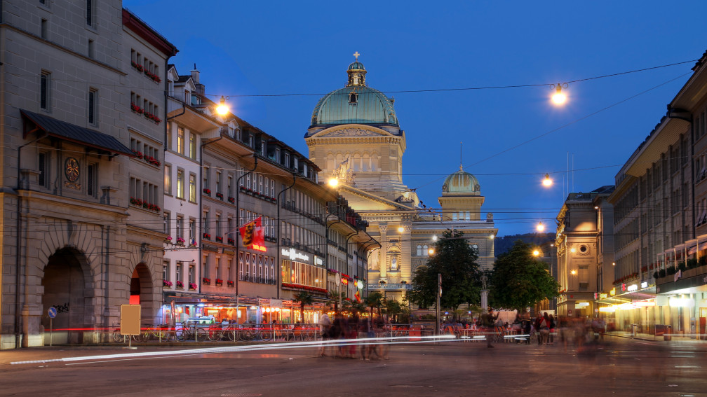 Das Bundeshaus bei Nacht