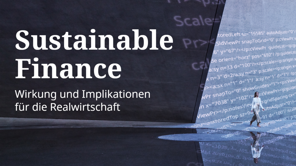Flyer zu Sustainable Finance Event von SIX und economiesuisse
