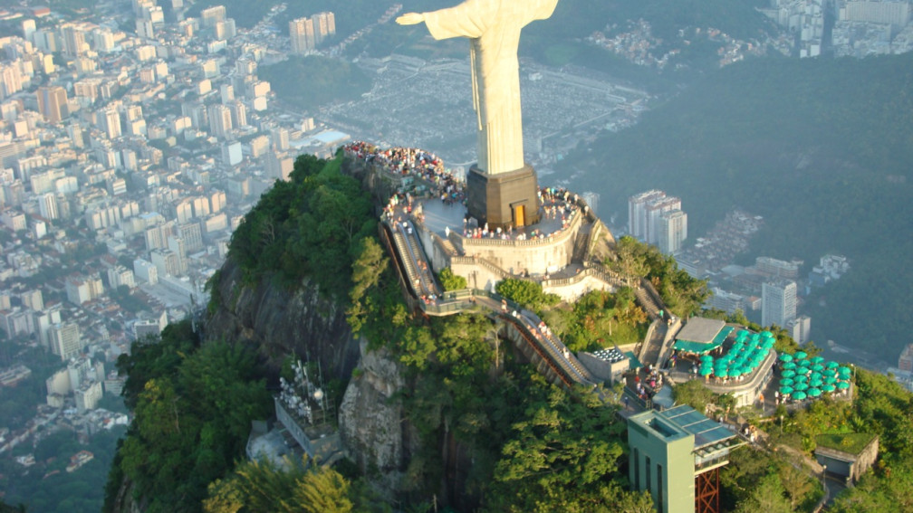 Cristo Redentor Blick über Rio de Janeiro
