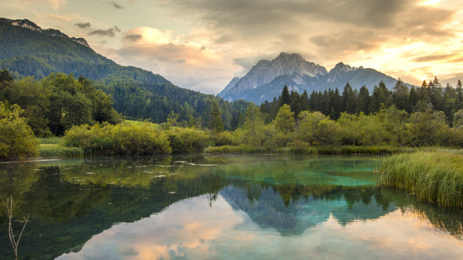 Klimaschutz Natur See Berge Wälder