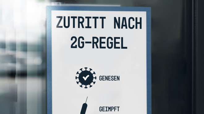 Zutritt nach 2G-Regel