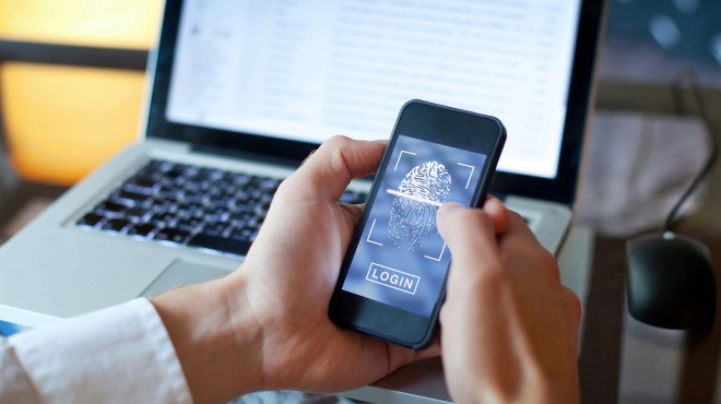Handy mit Fingerabdruck Login