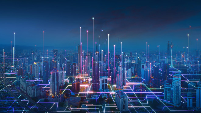 Cyber Infrastruktur Futuristisch