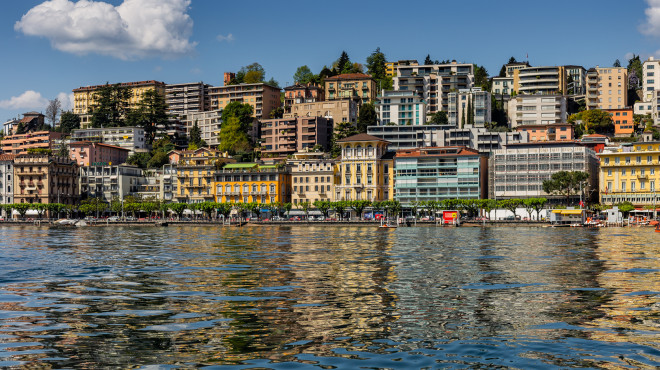 Skyline von Lugano