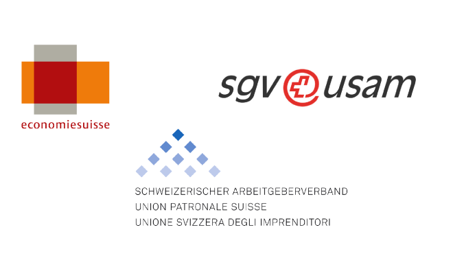 Logos sgv, agv, economiesuisse