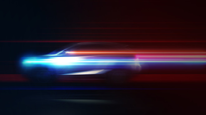 Bewegendes verschwommenes Auto