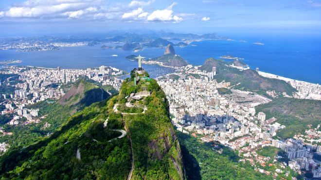 Cristo Redentor Blick über Rio de Janeiro