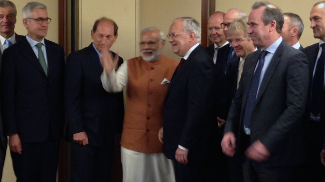 Gruppe mit Narendra