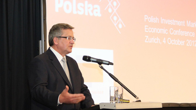 Polnischer Präsident hält Rede