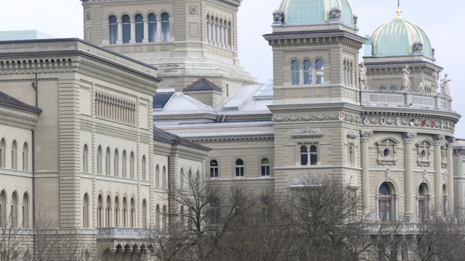 Bundeshaus im Winter