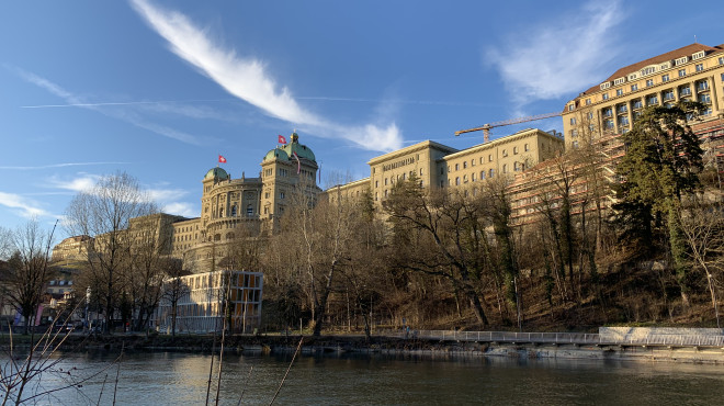 Bundeshaus im Frühjahr