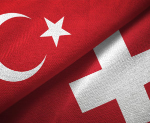 Fahnene Schweiz-Türkei