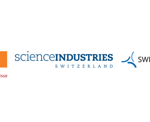 Drei Logos: economiesuisse, scienceindustries und Swissmem