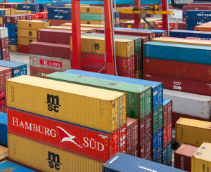 Conteneurs utilisés pour importer et exporter des marchandises