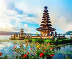 Wassertempel in Bali, Indonesien
