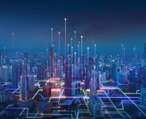 Cyber Infrastruktur Futuristisch