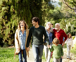 Familie über mehrere Generationen