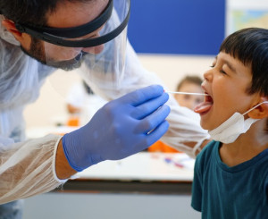 Test de masse Covid dans une école