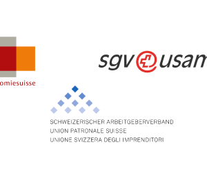 Logos sgv, agv, economiesuisse