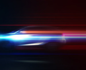 Bewegendes verschwommenes Auto