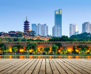 Skyline von Nanjing