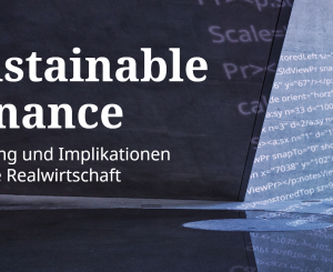 Flyer zu Sustainable Finance Event von SIX und economiesuisse
