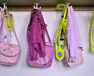 Garderobe dans un'ecole