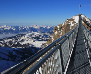 Brüche in den Schwizer Bergen führt zur Bergspitze