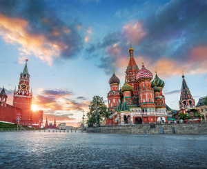 Die Basilius Kathedrale in Moskau