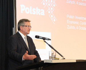 Polnischer Präsident hält Rede